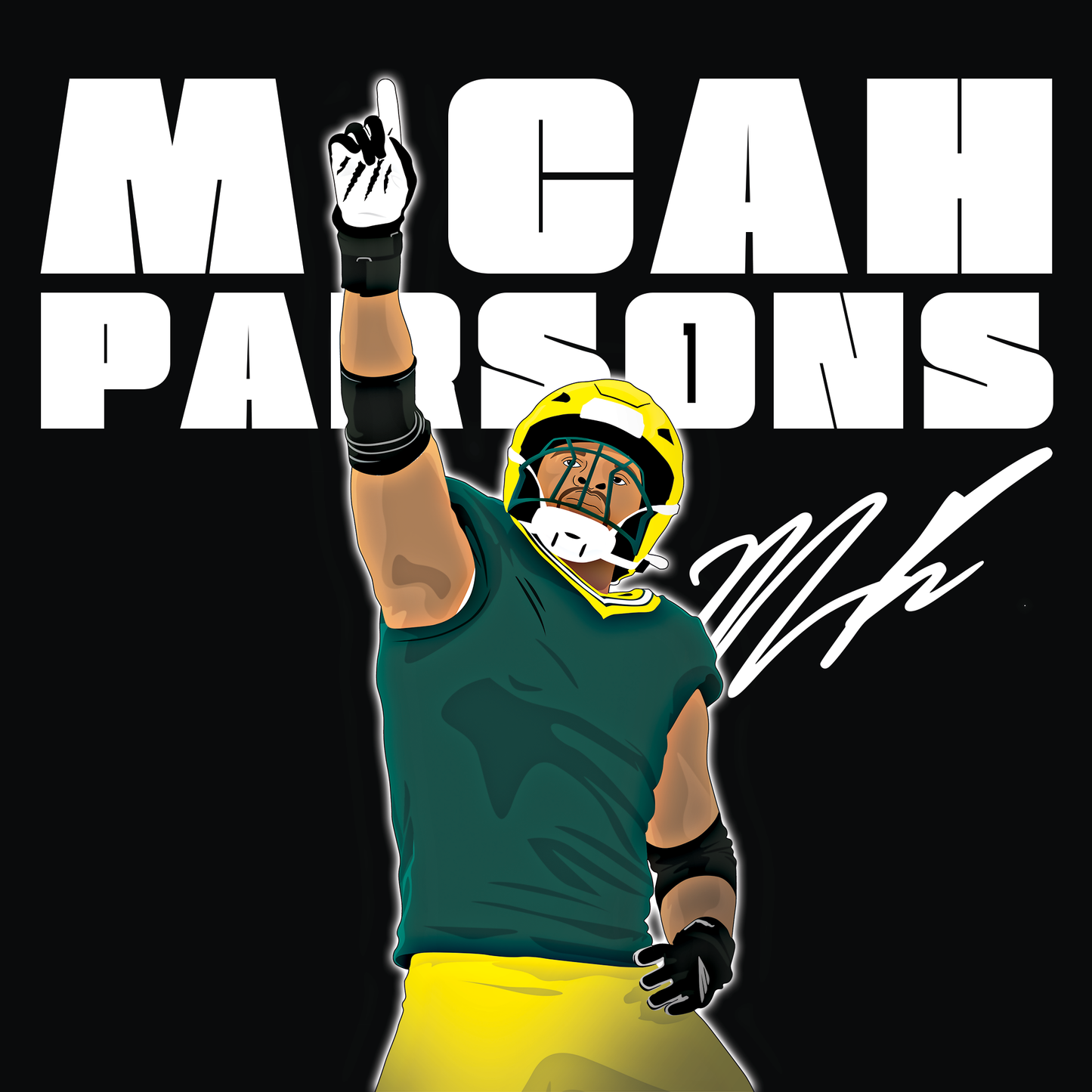 Micah Parsons Wall Flag