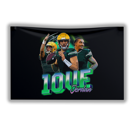 Jordan Love Retro Wall Flag