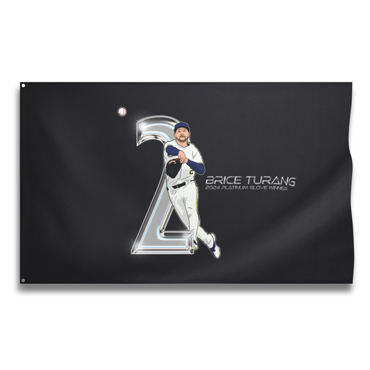 Brice Turang Platinum Glove Wall Flag