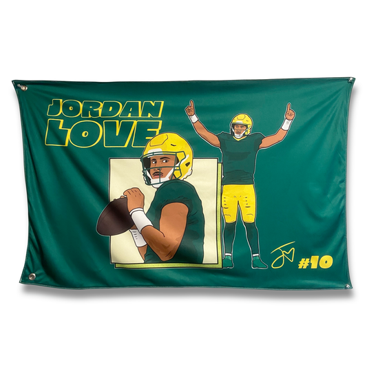 Jordan Love Wall Flag