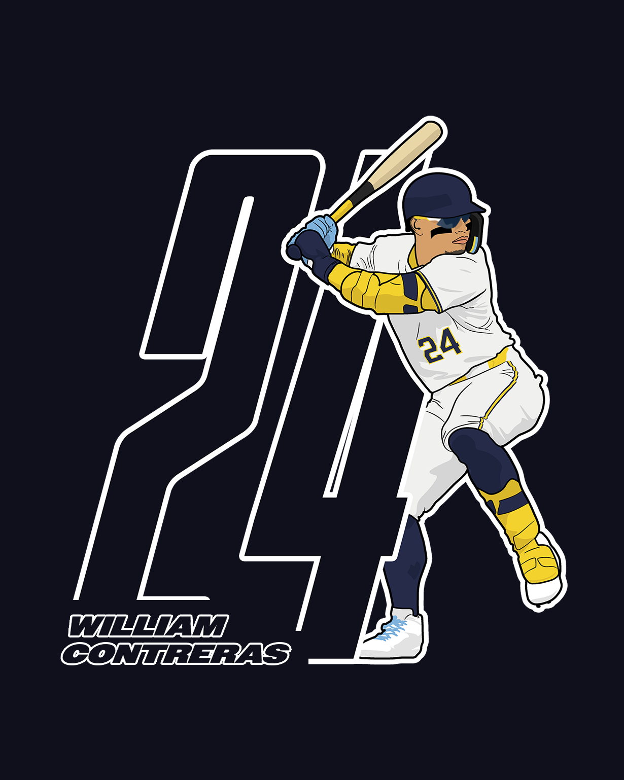William Contreras Wall Flag
